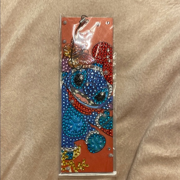 Handmade Diamond Beaded Stitch Bookmark - Picture 1 of 3